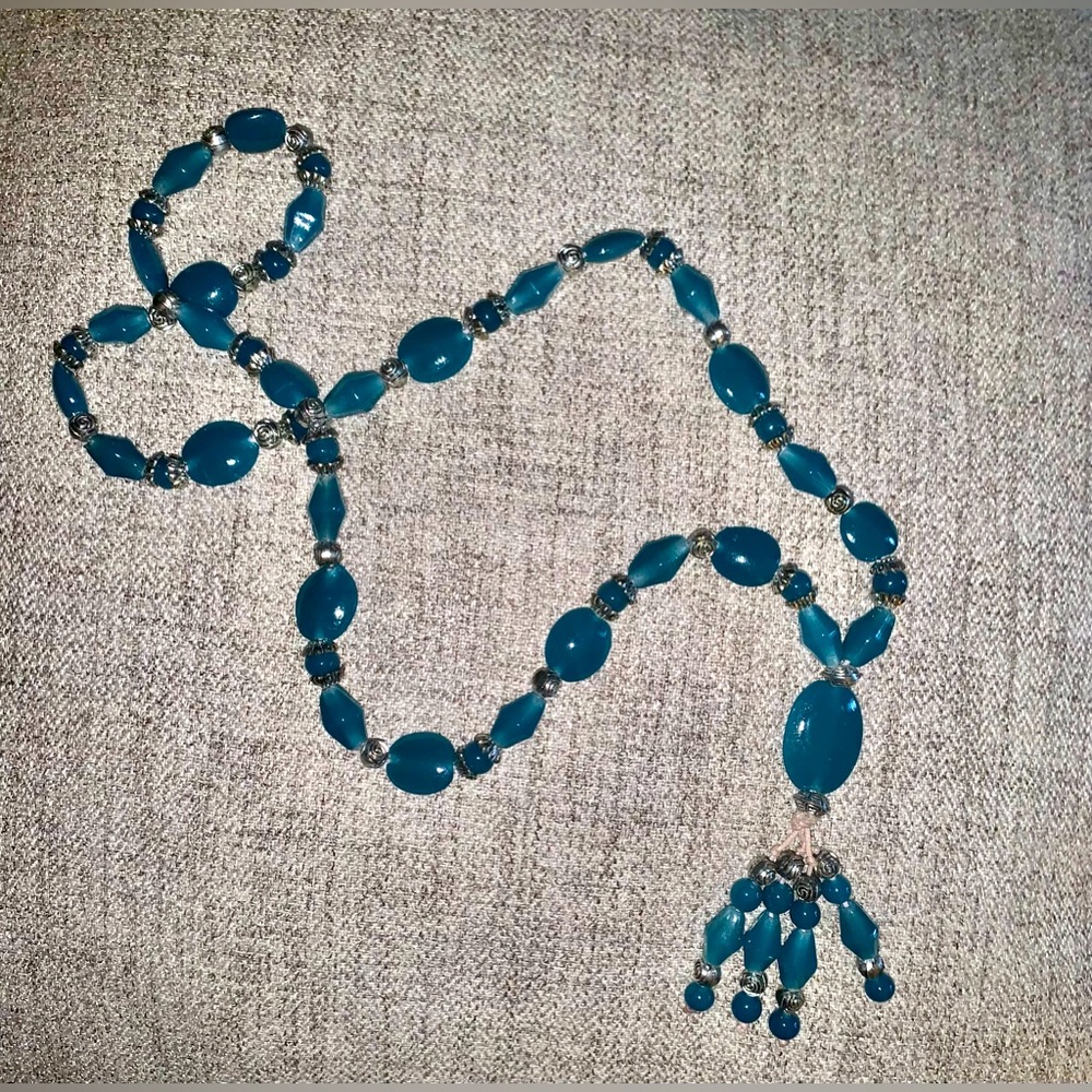Beaded handmade necklace .